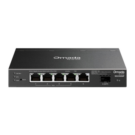 TP-Link SG2206MP Omada Access 6-Port Gigabit Switch with 4-Port PoE 
