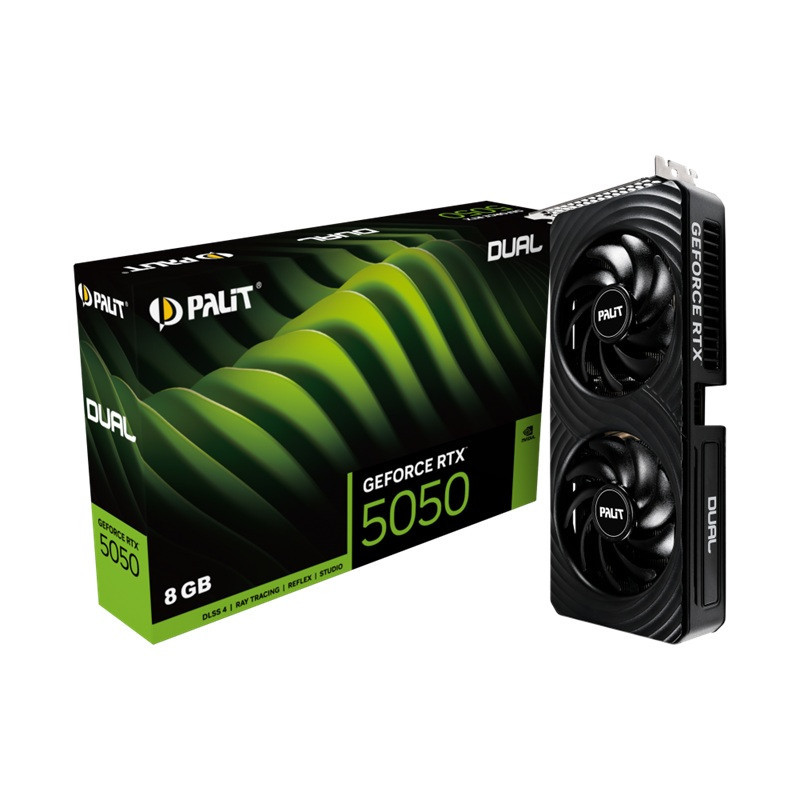 PALIT RTX5050 DUAL 8GB GDDR6 128bit 3-DP HDMI NE65050019P1-GB2070D