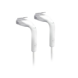 Ubiquiti UniFi Patch Cable, Length 0.3m, White, Ultra-Thin Patch Cable With GbE Support And Flexible, Bendable Boots For Enha