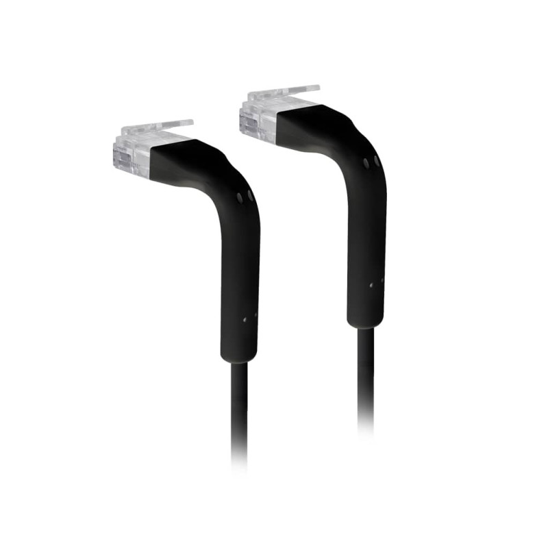 Ubiquiti UniFi Patch Cable, Length 0.3m, Black, Ultra-Thin Patch Cable With GbE Support And Flexible, Bendable Boots Enhanced