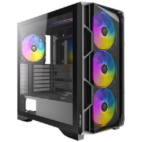 Antec AX1000 ARGB E-ATX ATX Micro-ATX ITX LED Control button USB3.0 x2 Type-C 3.2 Gen2 x1 Tempered Glass Side Panel Mid-Tower