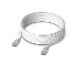 Ubiquiti UniFi Etherlighting Patch Cable, Length 15m, White, Nano-Thin Patch Cable With 10 GbE Support, Designed To Showcase 