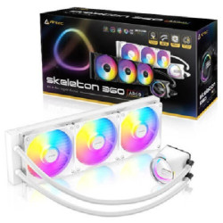 Antec Skeleton 360 ARGB-WHITE, All-in-One Liquid Cooler, 360mm, PWM ARGB fans, 2000RPM, 72.29CFM, ≤32dB, Intel/AMD support,