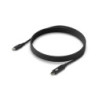 Ubiquiti USB-C Cable with Charge Display,Length 2M, Black, Braided Power & Data Cable With A Double-sided Charge Display,100W