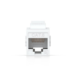 Ubiquiti Cat6 Keystone Coupler, 12-Pack, White, Pass-Through Cat6 Keystone Coupler For Connecting Pre-Terminated Ethernet Cab