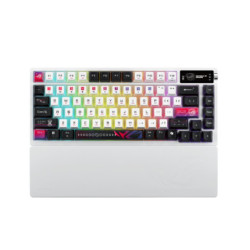 ASUS ROG AZOTH X STORM SWITCH. ROG NX V2 Mechanical Switches, Dye-sublimated, Semi-translucent keycaps, Metal top cover, gask