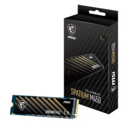 MSI SPATIUM M480 PRO PCIe 4.0 NVMe M.2 1TB SSD, 1GB DDR4, Sequential Read up to 7400MB/s, Sequential Write up to 6000MB/s, 70