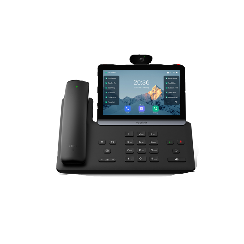 Yealink SIP-T88V Pro IP Phone, 7' Touchscreen, Android 13, HD Voice, Bluetooth Handset, Wi-Fi 6, Dual USB, PoE, Video Ready