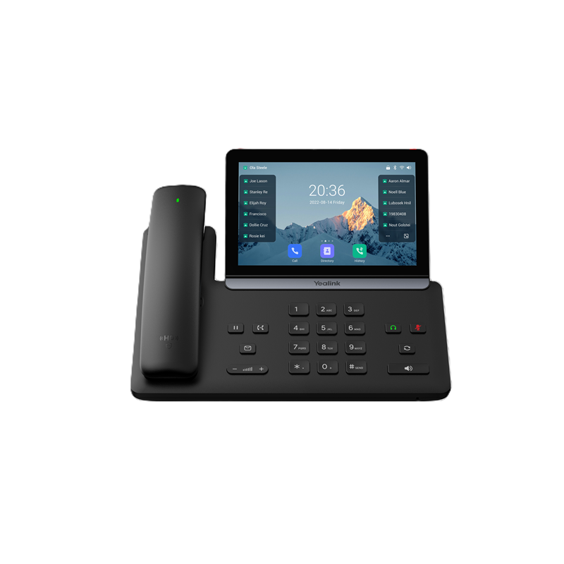 Yealink SIP-T88W Pro IP Phone, 7' Touchscreen, Android 13, HD Voice, Bluetooth Handset, Wi-Fi 6, Dual USB, PoE
