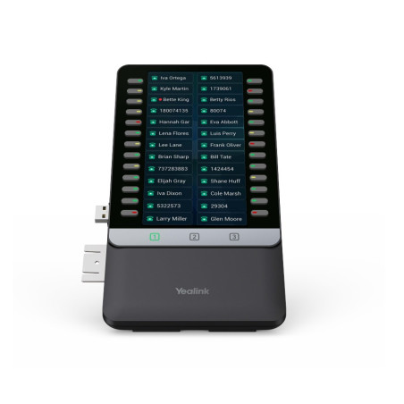 Yealink EXP55 Color Expansion Module, 5.5' Display, 78 Programmable Keys, Dual-Color LEDs, 3-Page View, USB Port, Compatible 