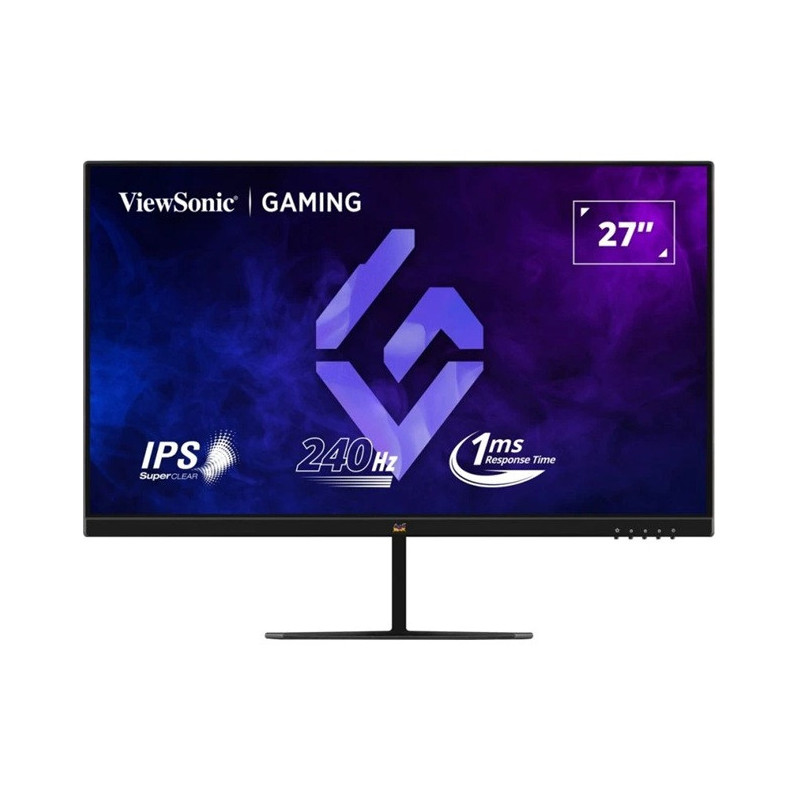 ViewSonic 27' Full HD 100Hz SuperClear IPS Panel with DisplayPort HDMI and VGA Speakers 2W VESA mount Monitor, 3YARW