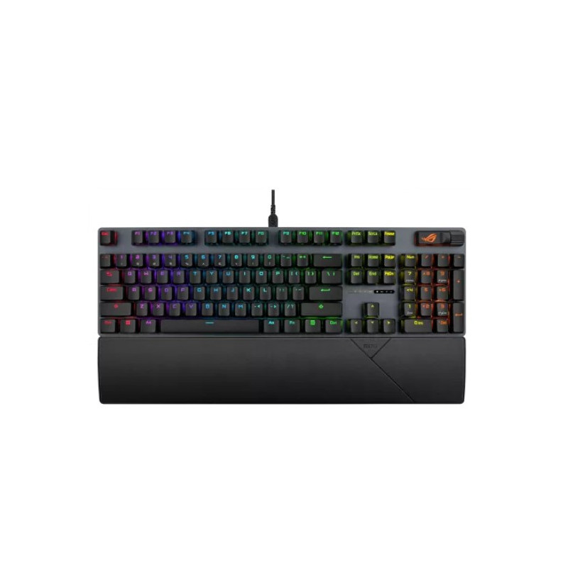 ASUS ROG Strix Scope II X Strom Gaming Keyboard, Hot-swappable ROG NX Mechanical Switches V2, Sound-dampening foam PBT double