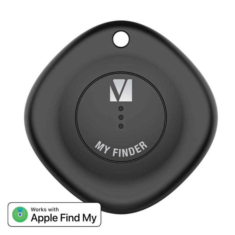 Verbatim Bluetooth Tracker My Finder Black,  IP66, IOS Iphone, Ipad, Macbook, Long Life, Pets, Kid, Luggage, Backpack Apple F