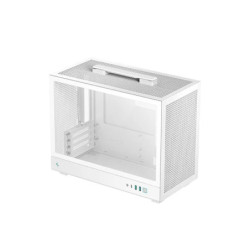 DeepCool CH160 PLUS WH Portable Micro-ATX Compact Case, USB3.0×2, Gen2 Type-C x1, Audio/Mic×1