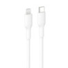 Belkin BoostCharge Lightning to USB-C Cable (1M) - White (CAA021FQ1MWH), 3A/15W, 480Mbps, 300K  Bends, Apple iPhone, MFI-Cert