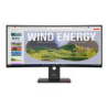 LENOVO ThinkVision T34WD-40 34' 120Hz WQHD Monitor 1500R Curve 4K 3440x1440 21:9 Height Adjustable Tilt Swivel USB-C Dock 100