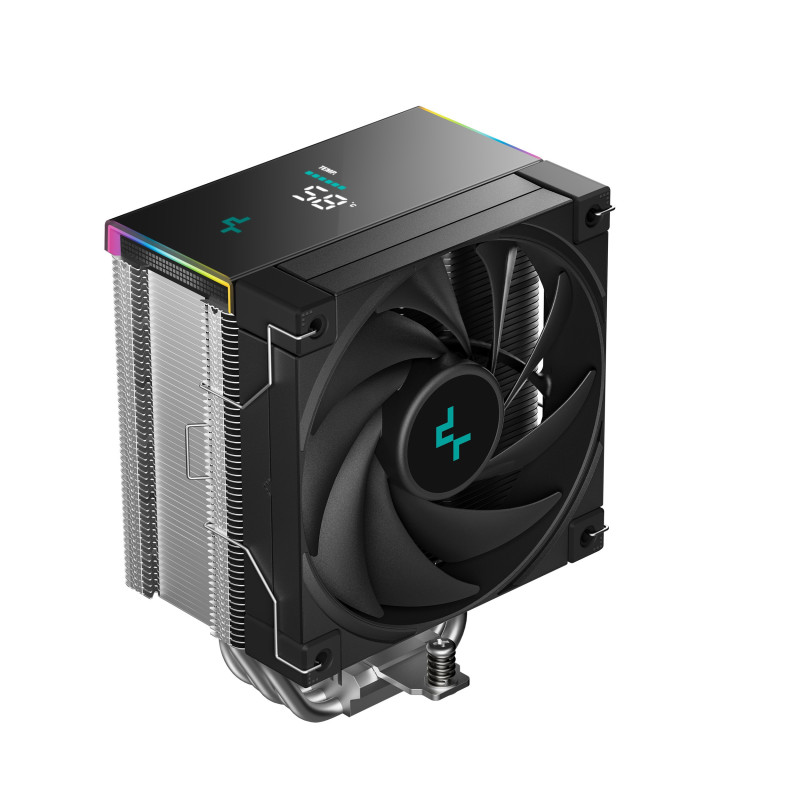 DeepCool AK500S Digital SE CPU Cooler, Status Display, ARGB LED Strips, 5 x Heat Pipe,Intel LGA1851/1700/1200/1151/1150/1155 