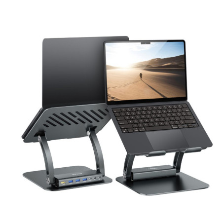 mbeat® Stage P6 Laptop Stand with USB-C Dock