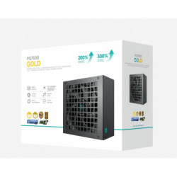 DeepCool PQ750G 750W Gamer Storm 80  Gold/Cybenetics Fully Modular ATX Power Supply 120mm Fan, Japanese Capacitors, DC to DC,