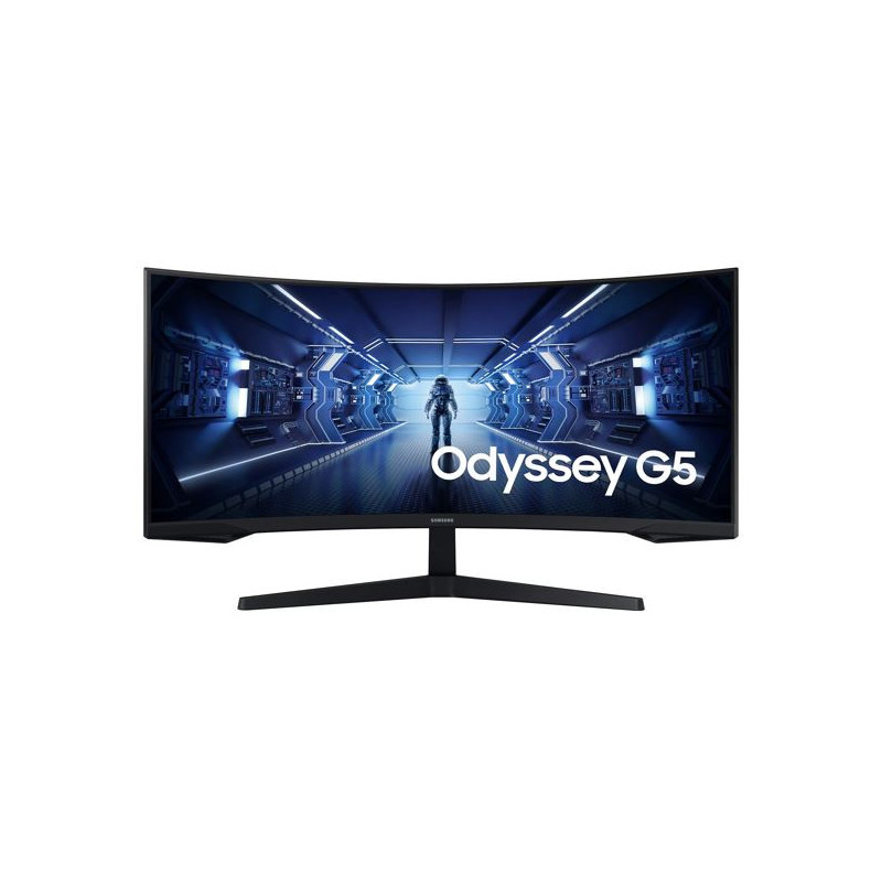 Samsung 34' Odyssey G55T WQHD Curved 3440x1440 21:9 1000R 165Hz 1ms 250 cd/㎡ FreeSync VA DP HDMI Headphone Tilt VESA Gaming
