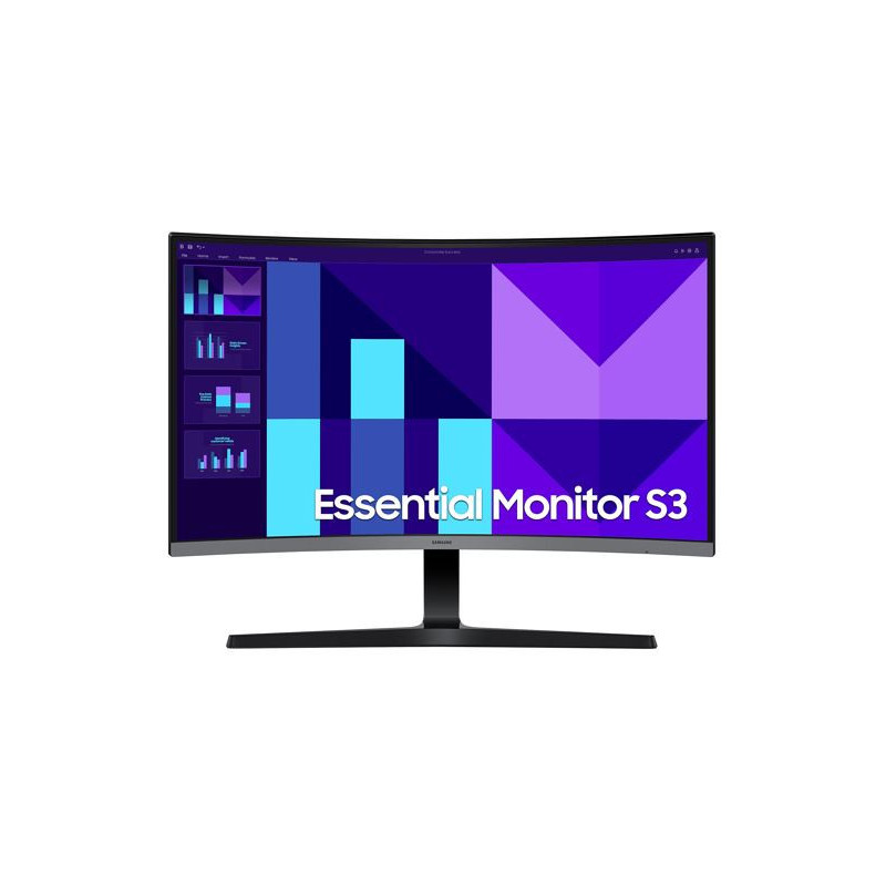 Samsung 27' S39GD FHD 1800R Curved Monitor 1920X1080 16:9 VA 100Hz 4ms 250cd/m2 D-Sub HDMI Tilt VESA Headphone Eye Saver Mode