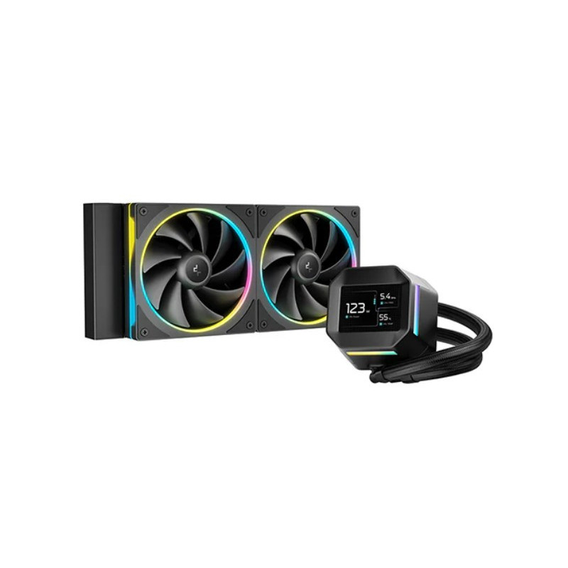 DeepCool LM240 ARGB Liquid Cooler With Mini LCD Screen IntelLGA1851/1700/1200/1151/1150/1155 AMDAM5/AM4