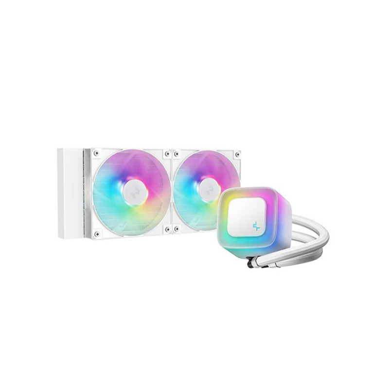 DeepCool LE240 V2 Liquid Cooler 240mm 6th Gen Pump up to 3400 PWM, Hydro Bearing, IntelLGA1851/1700/1200/1151/1150/1155, AMDA