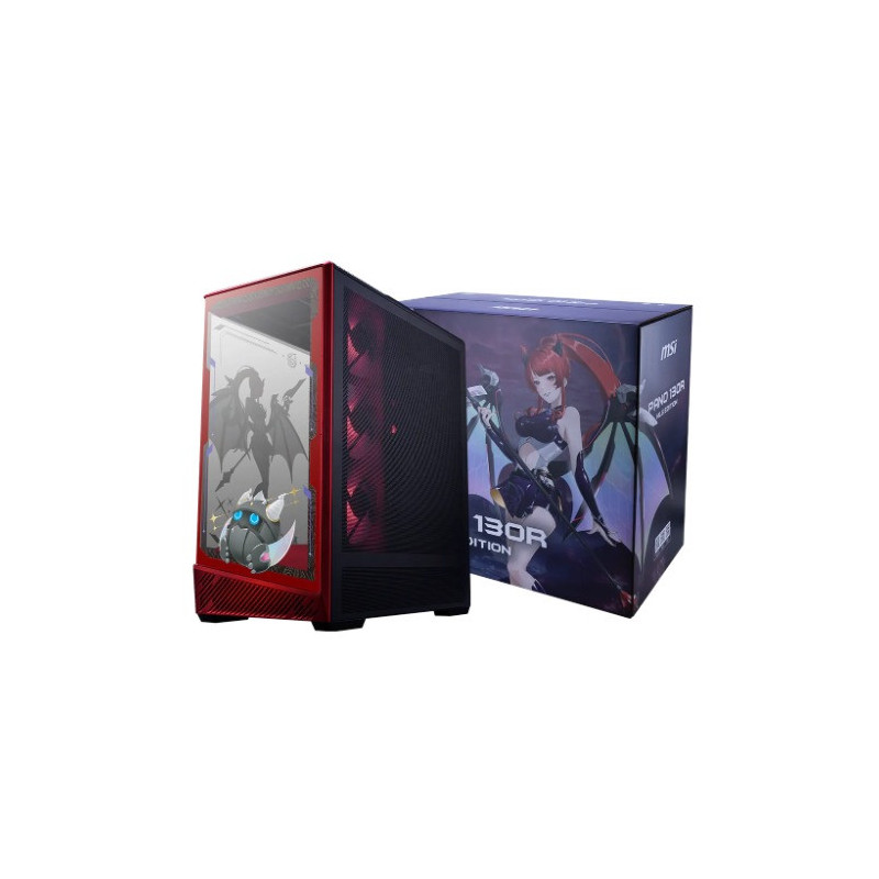 MSI PANO 130R MLG EDITION, Mid-Tower, ATX/M-ATX/ITX, 400mm GPU, 165mm CPU cooler, USB-C 20Gbps, 4 ARGB fans, 360mm rad, PSU 1