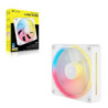Corsair iCUE LINK LX120‑R RGB 120 mm PWM Reverse Fan Expansion Single Pack – White: 66.7 CFM, 2400 RPM, 37.7 dBA,