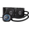 Corsair NAUTILUS 240 RS LCD Liquid CPU Cooler - Black, 240mm rad, LCD pump, 2x PWM fans, 2100 RPM, AM5/LGA1851, copper plate,