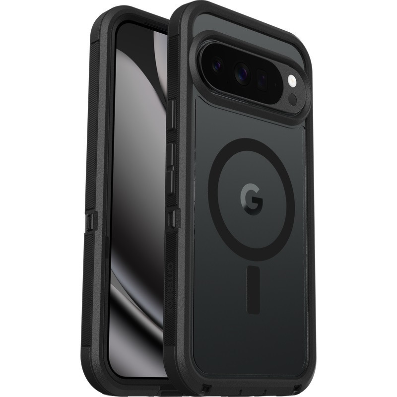 OtterBox Defender Pro XT Clear Magnets Google Pixel 10 Pro XL Dark Side Case - Black (77-98266), DROP  7X Military Standard, 