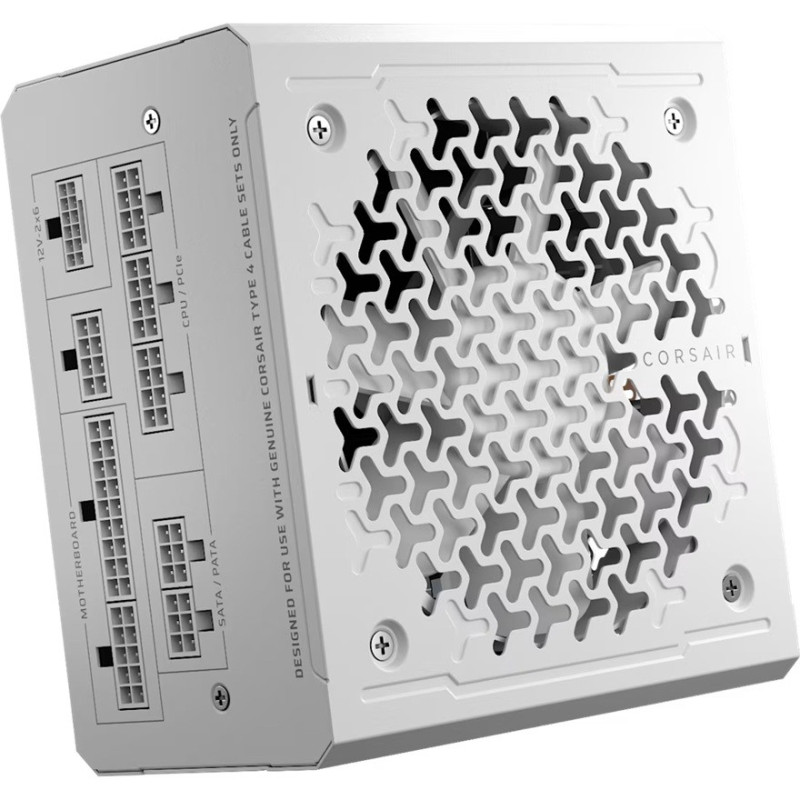 Corsair RMe Series™ RM1000e - Fully Modular Low-Noise ATX Power Supply - White (AU), Cybenetics Gold, ATX12V 3.1, 2x PATA, 