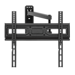 Brateck LPA78-443 Super Economy Full-Motion TV Wall Mount, Fit Screen Size: 32'-55' Up to 35 KG, Fine Texture Black,358x440x4