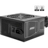 MSI MAG A750GN PCIE5 Bulk – 750W, ATX, 80  Gold, non modular, PCIe 5.1 16-pin, 2x PCIe 6 2, 4x SATA, 120mm sleeve fan, OCP/