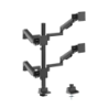 Brateck Modular Mechanical Spring Quad Monitor Arm with Sliders,  from 17'-40', weight capacity (per flat screen) 11kg, 180°