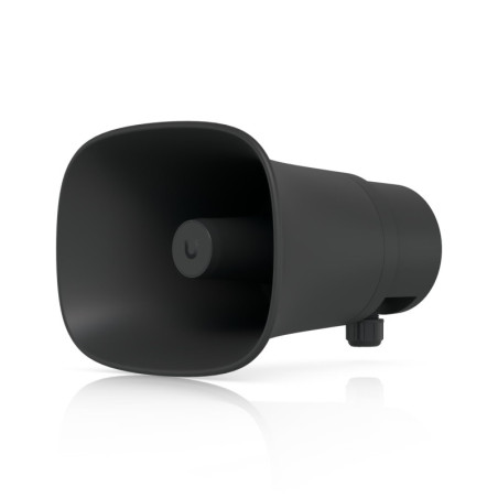 Ubiquiti AI Horn Speaker, Black,All-weather PoE 120 dB Horn Speaker With Advanced AI Alert Functionality&Versatile Wall, Corn