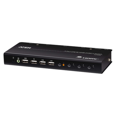 Aten 4-Port USB 4K HDMI KVMP™ Switch (Cables included)