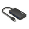 Simplecom CH350 SuperSpeed USB-C to 4xtUSB-A Hub USB 3.2 Gen1, 5Gbps, plug & play, bus-powered, ABS, 76×41×11mm, 35g, 15cm 