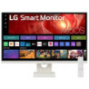 LG 27' 4K UHD IPS Smart Monitor: 3840×2160  (4K UHD), 5 ms response time, 60Hz refresh, ~350‑nit brightness, USB‑C, he