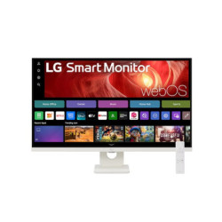 LG 31.5' 4K UHD Smart Monitor with webOS, USB-C PD 65W, AirPlay 2, Screen Share, Bluetooth, Magic Remote support, and tilt ad