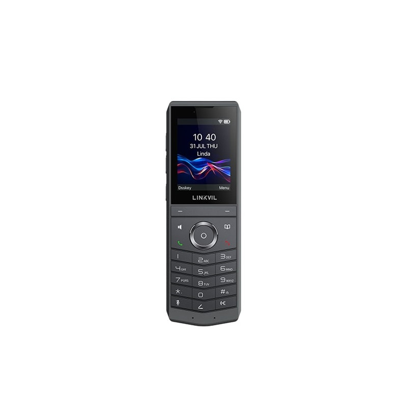 Fanvil W620W Portable Wi-Fi Phone, 2.4-inch HD LCD Screen,Video Preview, Programmable Keys,Type-C Port, Built-in Dual-band Wi