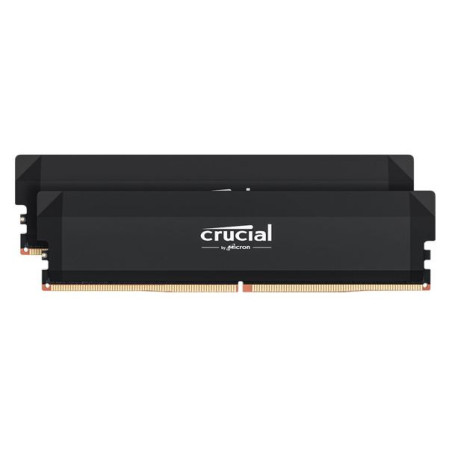 Crucial Pro 32GB (2x16GB) DDR5 UDIMM 6400MHz CL32 Black Heat Spreader Overclocking Support Intel XMP AMD Ryzen Desktop PC Gam