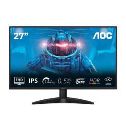 AOC 27B36X, 27″ IPS, 1920×1080@144Hz, 0.5ms MPRT, 300 nits, 1500:1, sRGB 121%, HDMI 1.4, DP 1.4, tilt, VESA 100×100, 22W,