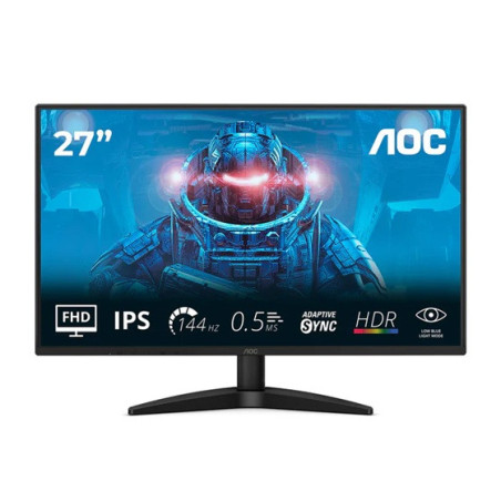 AOC 27B36X, 27″ IPS, 1920×1080@144Hz, 0.5ms MPRT, 300 nits, 1500:1, sRGB 121%, HDMI 1.4, DP 1.4, tilt, VESA 100×100, 22W,