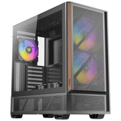 Antec P30 ARGB Mid Tower, 478×222×465 mm, Steel Plastic Wood, ATX/mATX/ITX, 4mm TG, 2xUSB3.0, Type-C, 7 slots, 2/1×3.5'/