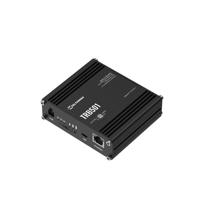 Teltonika TRB501 Industrial 5G Gateway, Ultra-high Cellular Speeds of up to 1 Gbps, Backward Compatible with 4G (LTE CAT 20) 