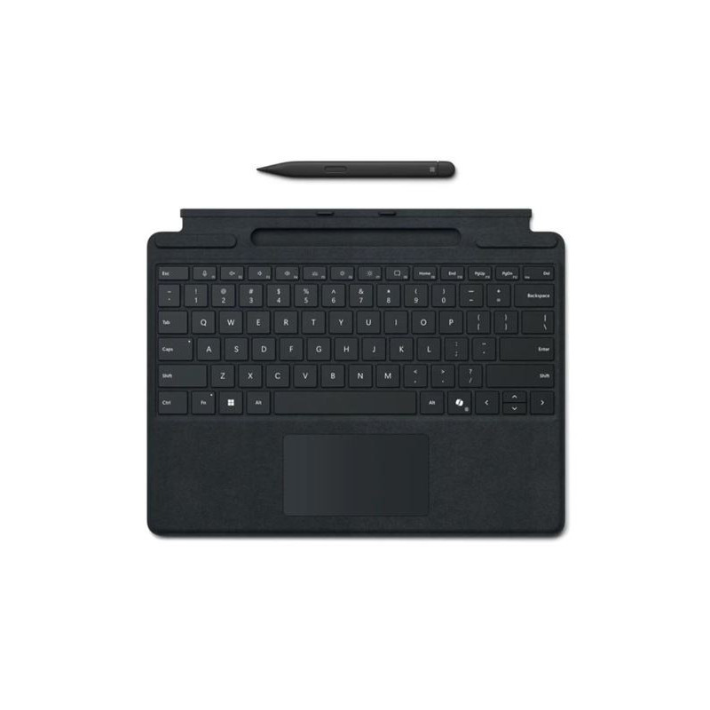 Microsoft Surface Pro 8/9/X/10/11 Business Signature Mechanical & Backlit Key Large Type cover Keyboard Black with Slim Pen