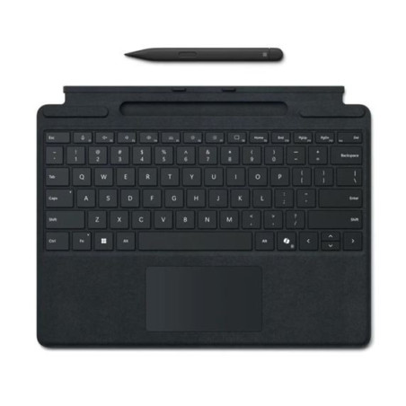 Microsoft Surface Pro 8/9/X/10/11 Business Signature Mechanical & Backlit Key Large Type cover Keyboard Black with Slim Pen