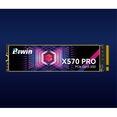 BIWIN Black Opal 8TB X570 PRO PCIe Gen5×4, NVMe 2280 Up to 14000/13000 MB/s BX570DN08TB-RGX - 5 Year Warranty
