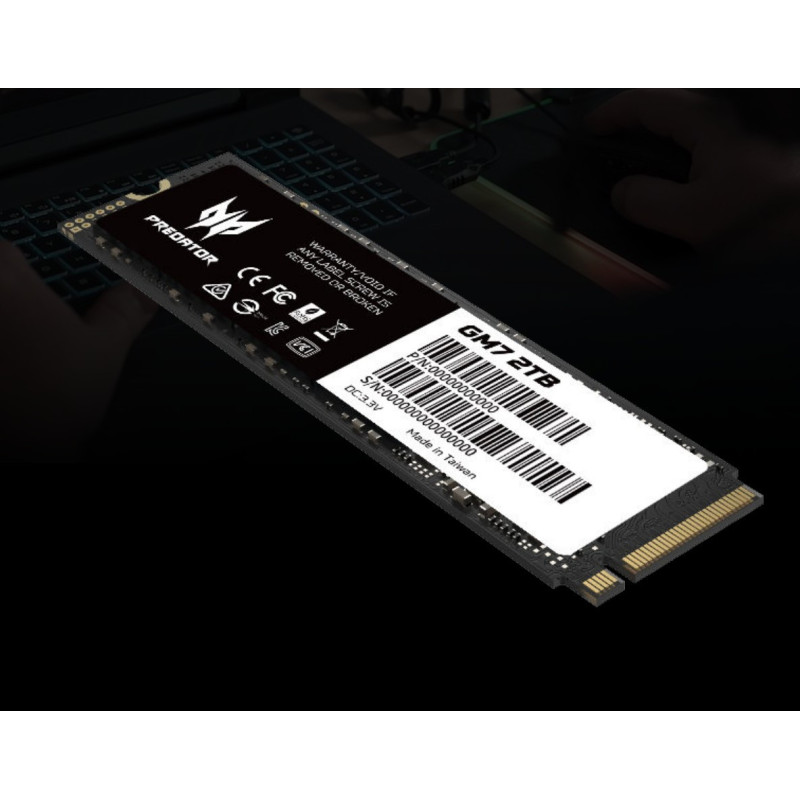 Predator GM7-2TB M.2 NVMe PCIe Gen 4*4 2TB Up to 7200 MB/s Read and 6300 MB/s BL.9BWWR.119- 5 Year Warranty